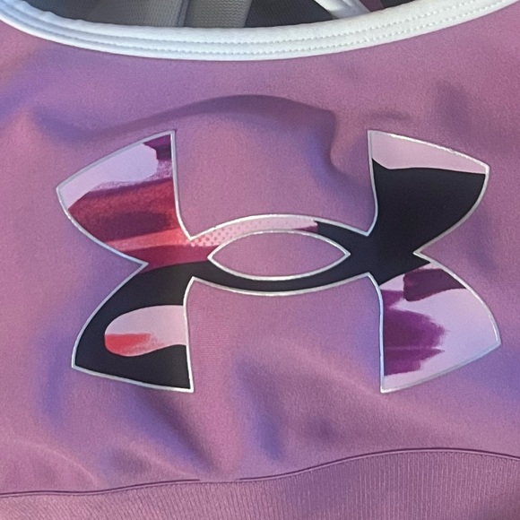2 Under Armour Sports bra bundle Crossback Graphic Bra Youth Size large juniors - Picture 5 of 5